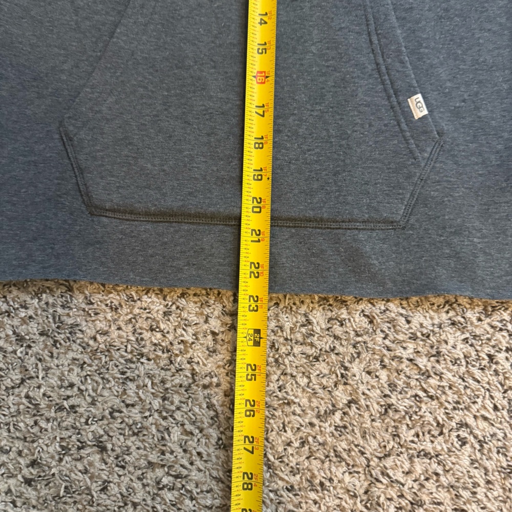 Ugg Gray Pullover Hallidie Super Soft Loungewear Sweater with Pocket Front XS - Picture 5 of 13